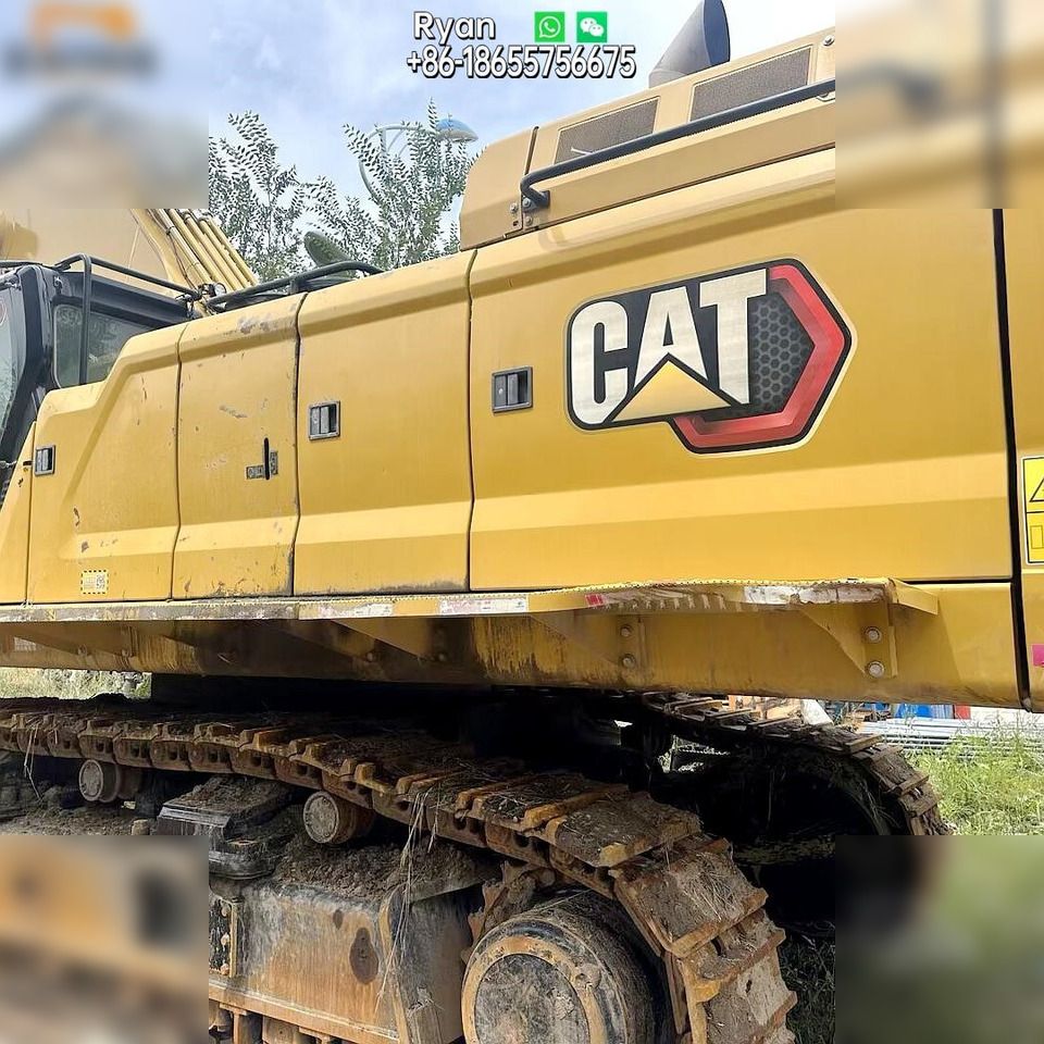 2021 Caterpillar 395 crawler excavator side view