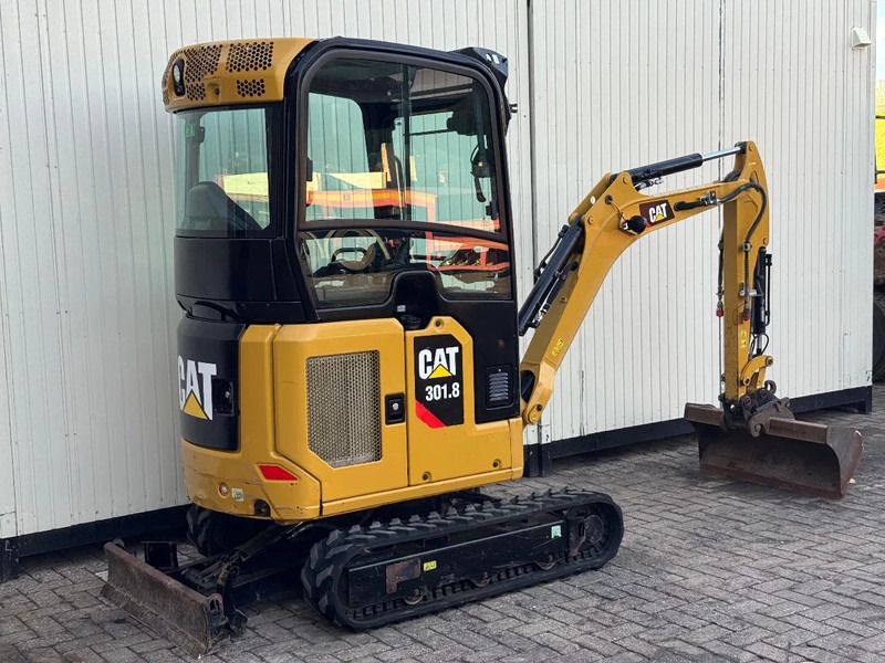 2019 Caterpillar 301.8 NEXTGEN mini excavator, rear three-quarter view