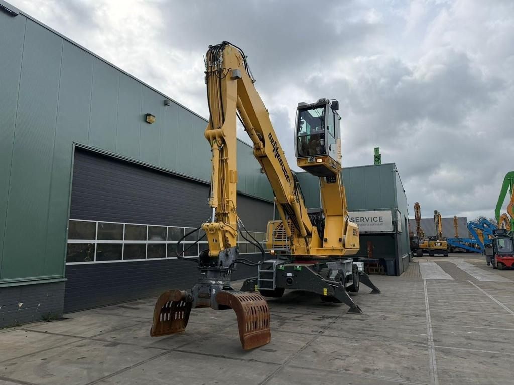 2021 Sennebogen 821M E material handler, front three-quarter view