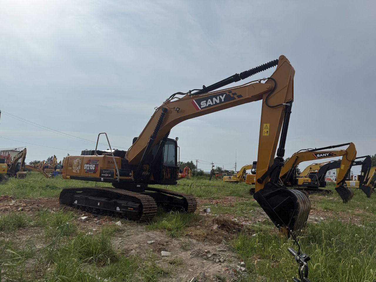 2024 Sany SY215C crawler excavator, side profile view