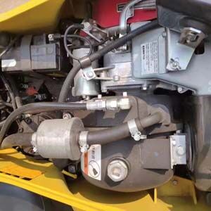 2023 Komatsu PC01 mini excavator engine compartment view 2023 Komatsu PC01 mini excavator engine compartment view