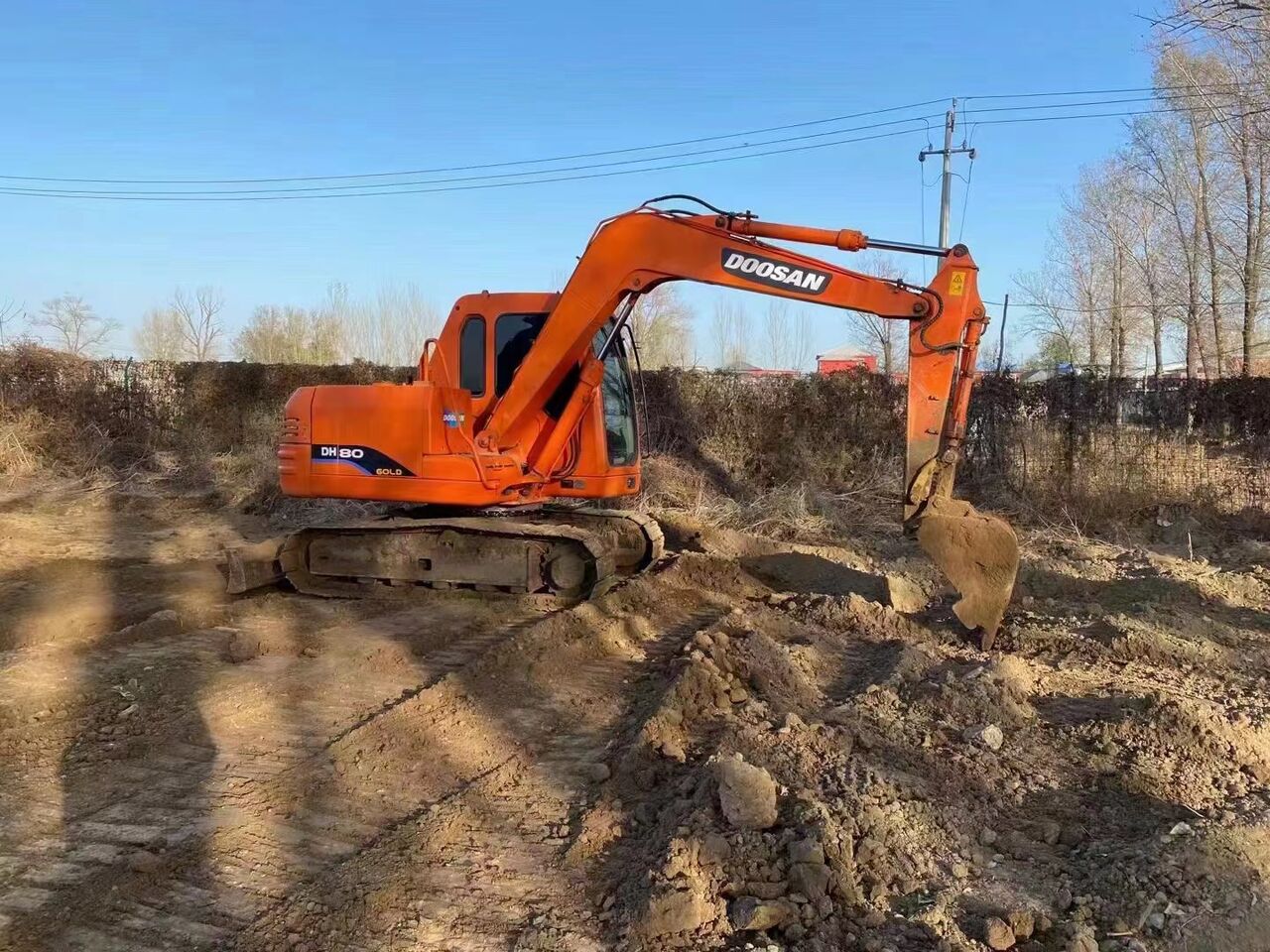 2023 Doosan DH80G mini excavator side view 2023 Doosan DH80G mini excavator side view