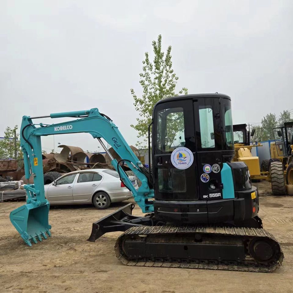 2022 Kobelco SK55SR mini excavator, side view 2022 Kobelco SK55SR mini excavator, side view