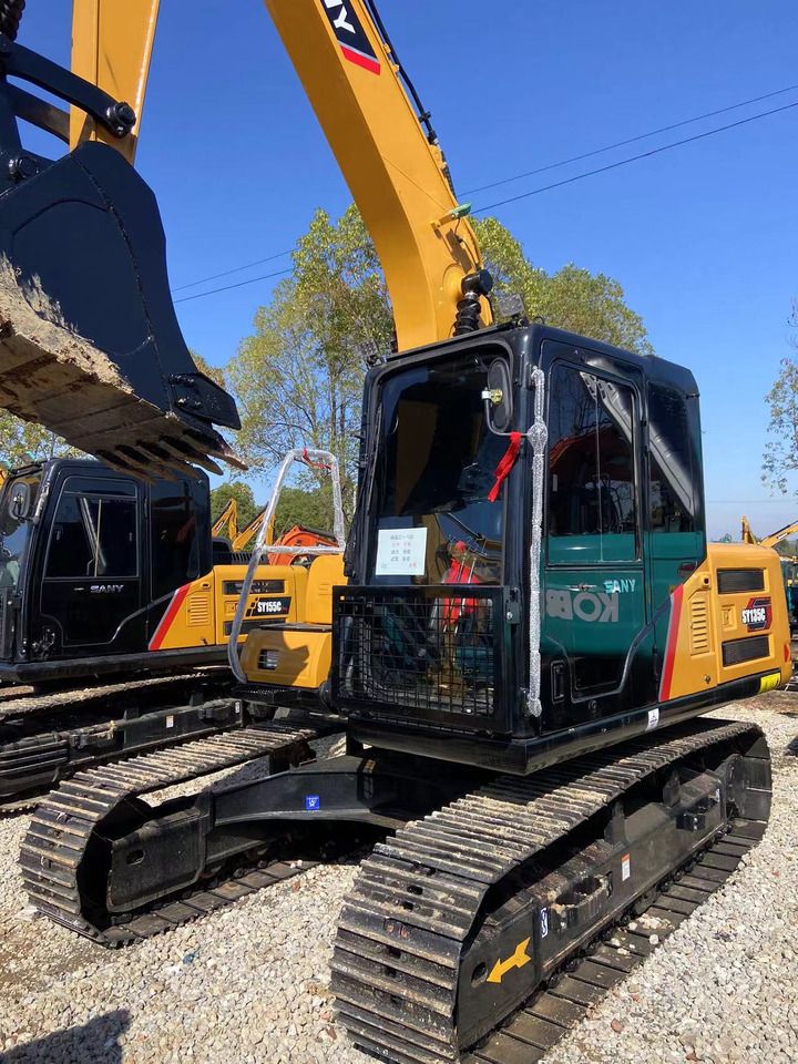 2023 Sany SY135C crawler excavator, front three-quarter view
