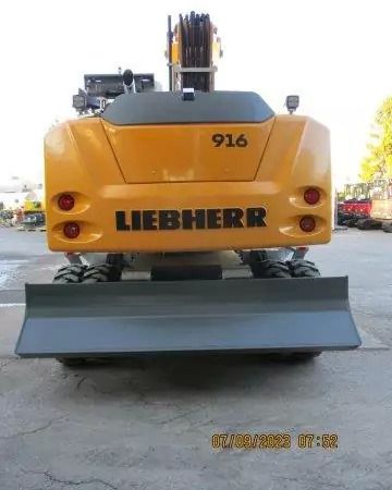 2023 Liebherr A916 wheel excavator rear view 2023 Liebherr A916 wheel excavator rear view