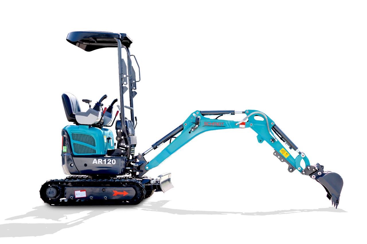 2025 Kubota AR120 mini excavator, side profile view