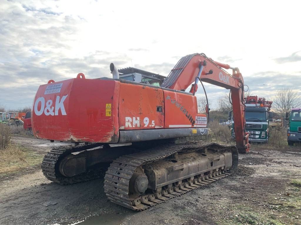 2003 O&K RH9.5 crawler excavator, rear three-quarter view 2003 O&K RH9.5 crawler excavator, rear three-quarter view