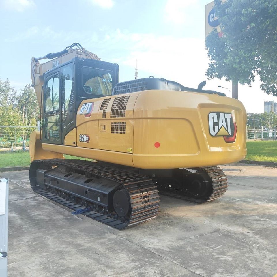 2025 Caterpillar 320GX crawler excavator, rear three-quarter view 2025 Caterpillar 320GX crawler excavator, rear three-quarter view