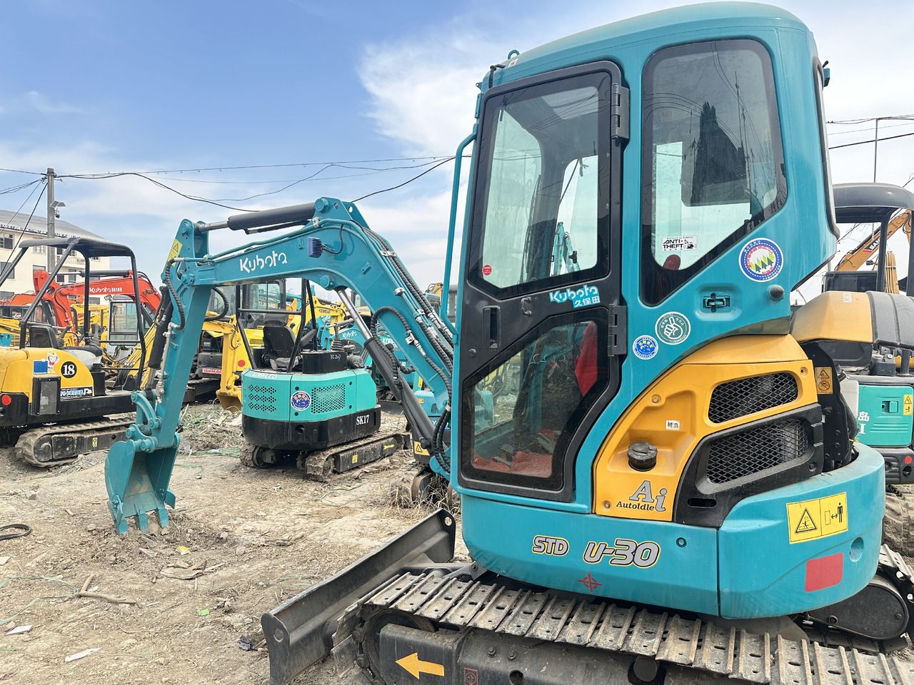 2026 Kubota U-30 mini excavator, side view 2026 Kubota U-30 mini excavator, side view