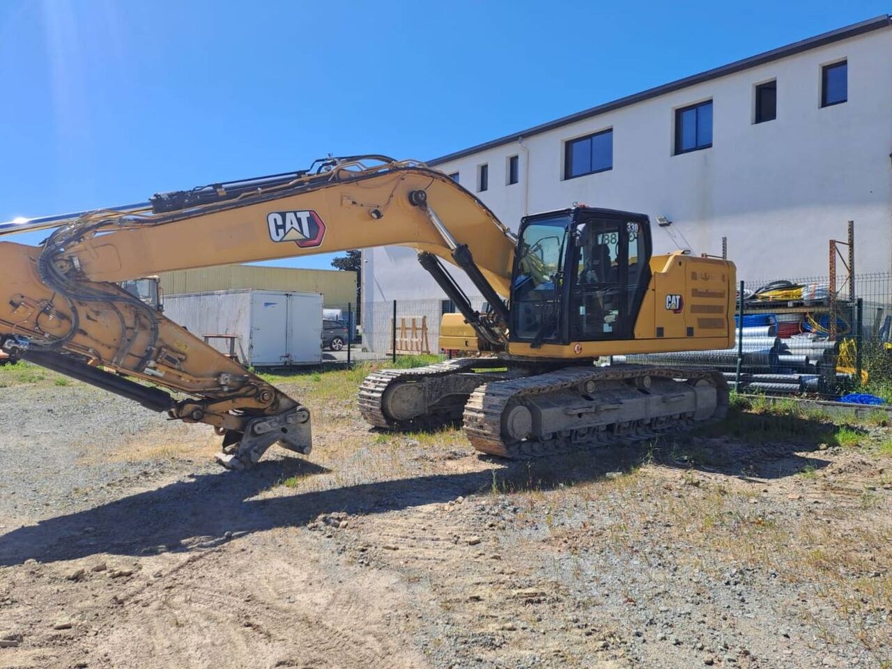 2021 Caterpillar 330 crawler excavator, side view 2021 Caterpillar 330 crawler excavator, side view