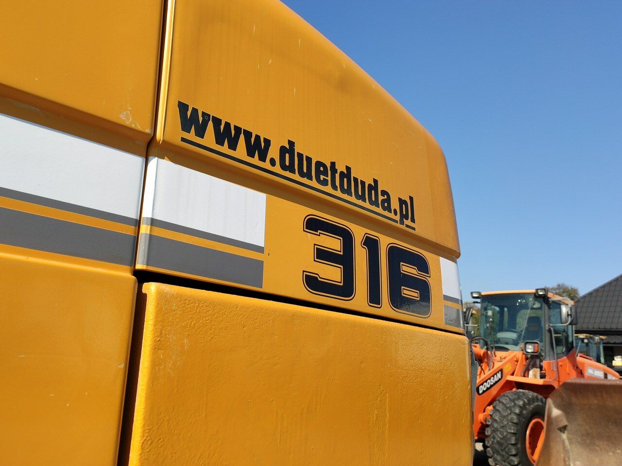 2008 Liebherr A316 wheel excavator side panel detail 2008 Liebherr A316 wheel excavator side panel detail