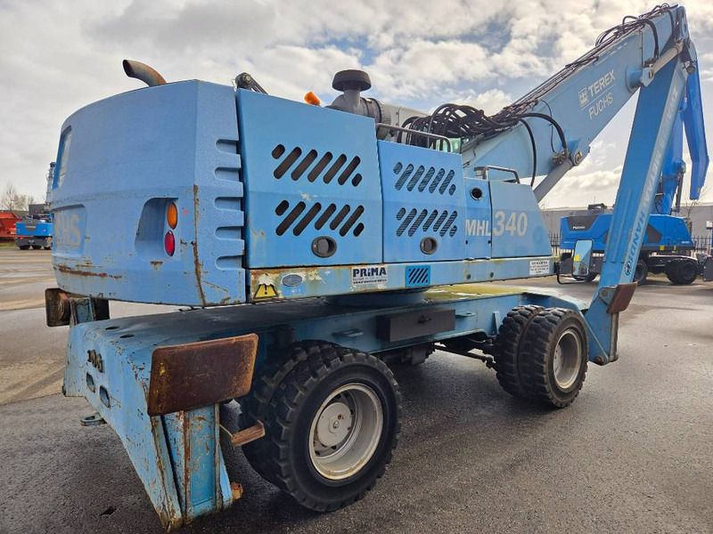 2007 Fuchs MHL340 D material handler, rear three-quarter view