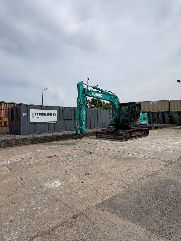 2022 Kobelco SK130LC-11DZ crawler excavator, side profile view 2022 Kobelco SK130LC-11DZ crawler excavator, side profile view