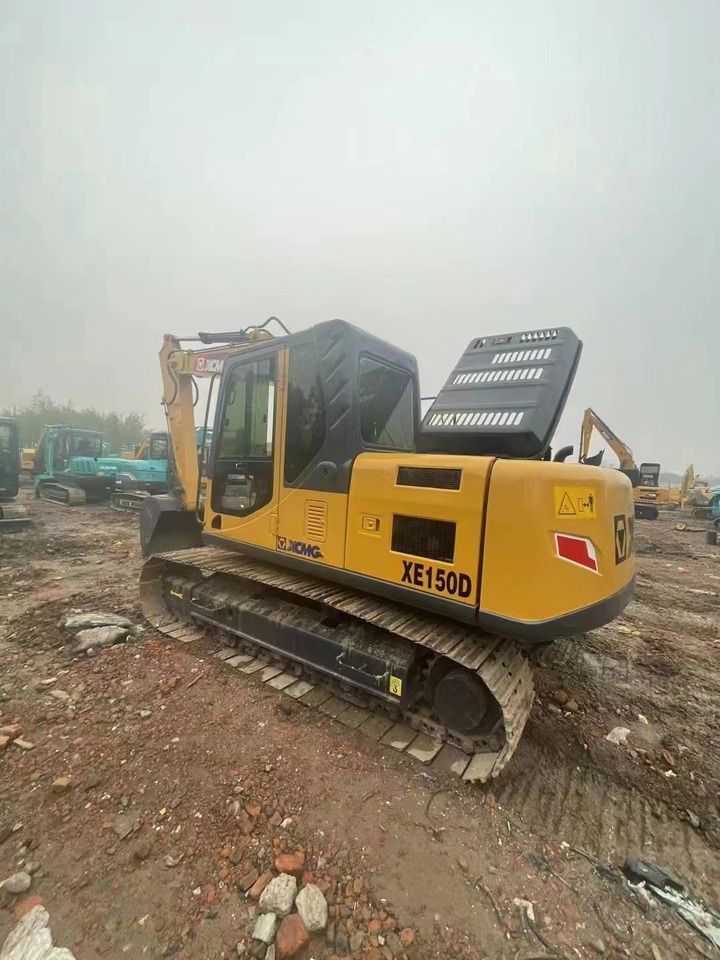 2019 XCMG XE150D excavator, rear three-quarter view 2019 XCMG XE150D excavator, rear three-quarter view