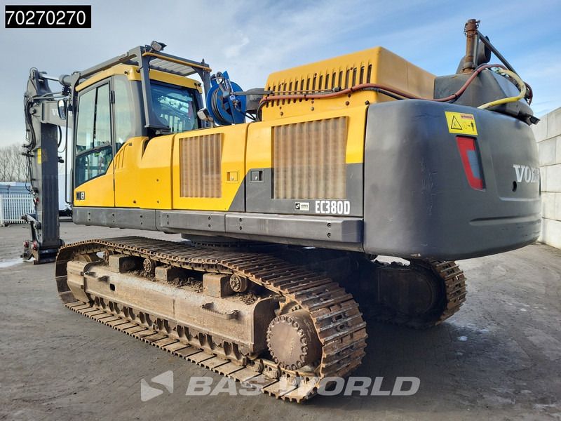 2013 Volvo EC380DHR UHD crawler excavator, rear three-quarter view