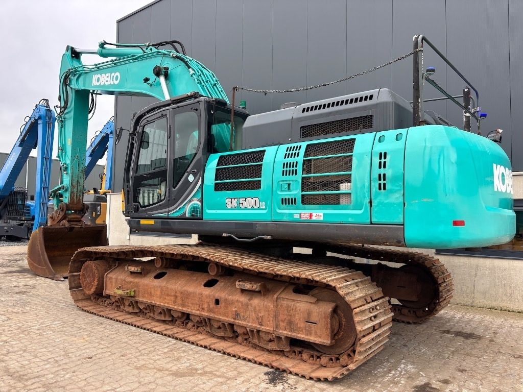 2018 Kobelco SK500LC-10 crawler excavator, side view