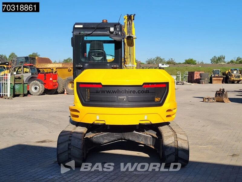 2022 JCB 90Z-2 mini excavator rear view 2022 JCB 90Z-2 mini excavator rear view