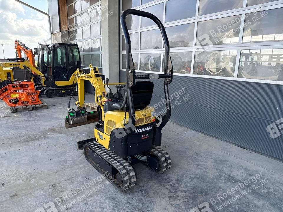 2020 Yanmar SV08 mini excavator, rear three-quarter view 2020 Yanmar SV08 mini excavator, rear three-quarter view