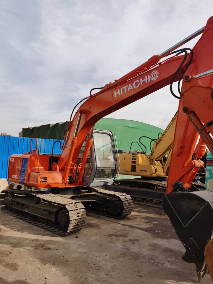 2014 Hitachi EX120-2 crawler excavator, rear three-quarter view