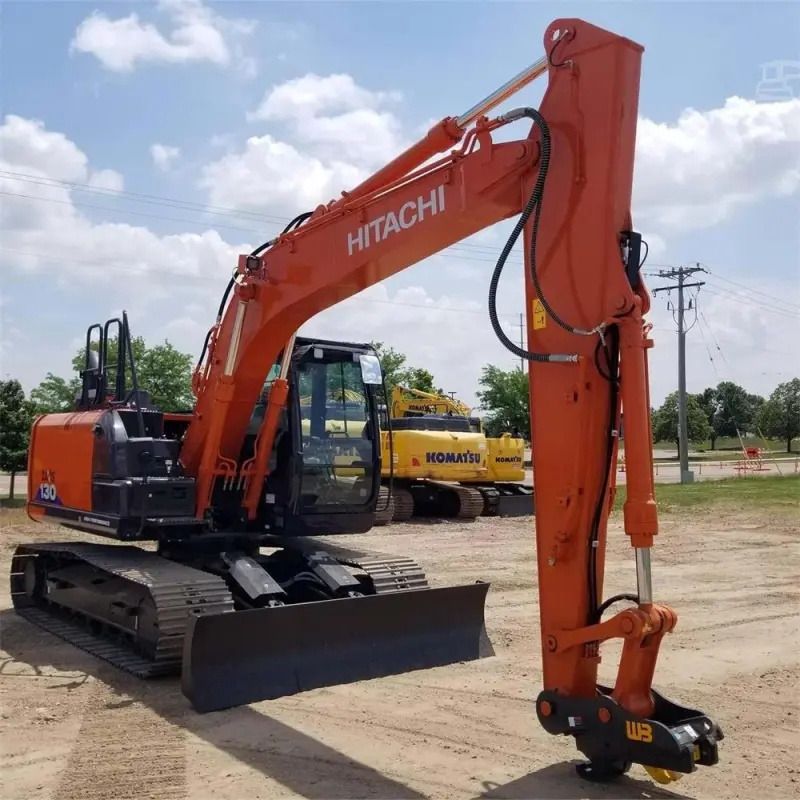 Hitachi ZX130 EX130 crawler excavator, side view Hitachi ZX130 EX130 crawler excavator, side view