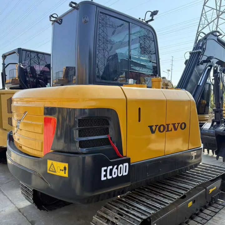 2023 Volvo EC60D crawler excavator, rear three-quarter view 2023 Volvo EC60D crawler excavator, rear three-quarter view