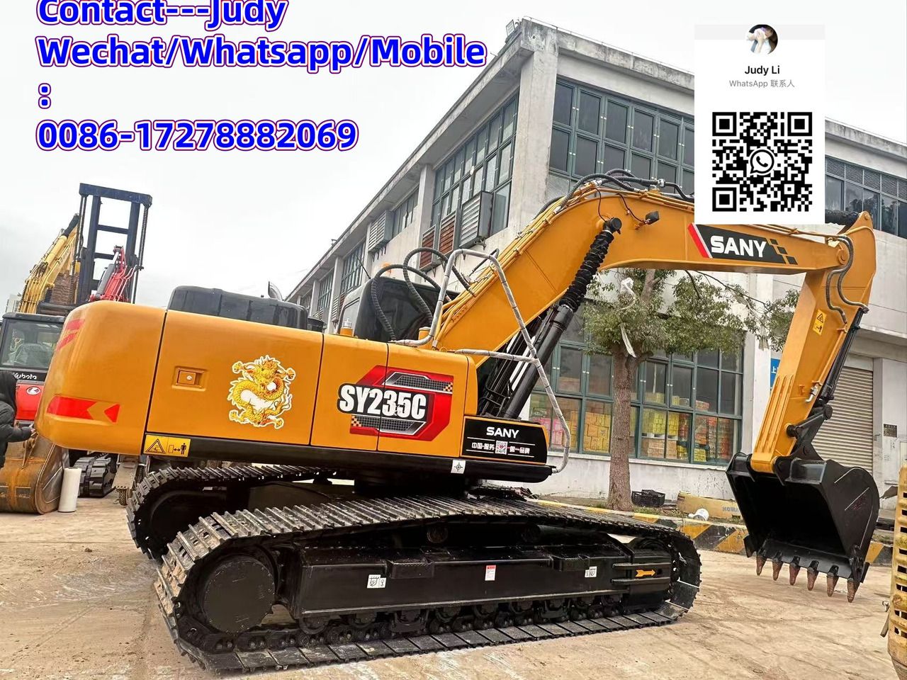 2024 Sany SY235C crawler excavator side view 2024 Sany SY235C crawler excavator side view