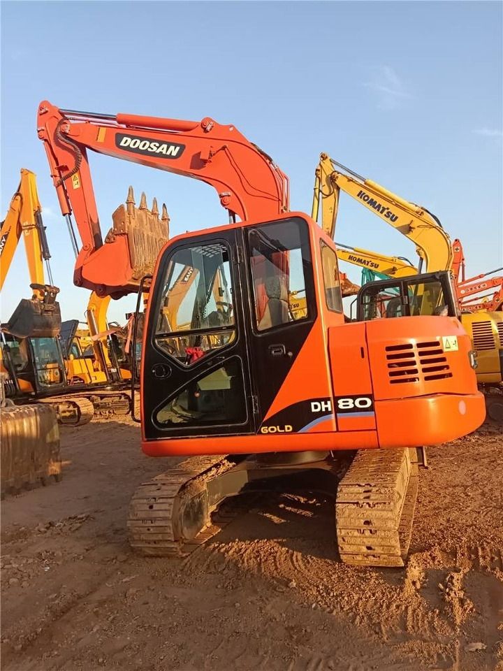 2022 Doosan DH80G mini excavator, side view