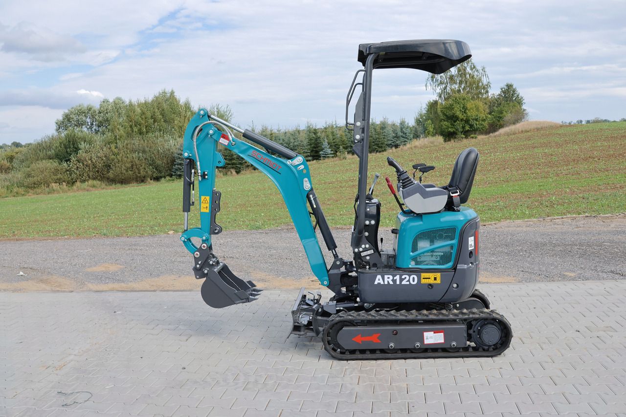 2025 Schmidt AR120 mini excavator, side view