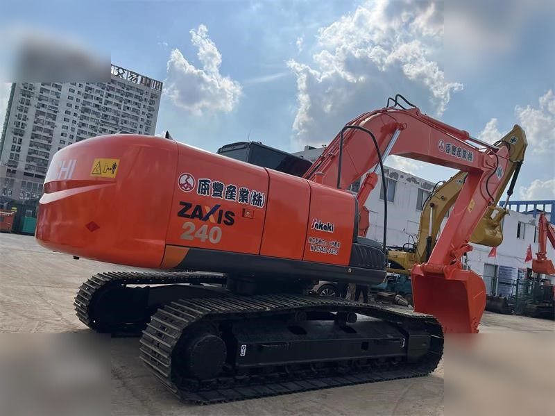 2019 Hitachi Zaxis 240 crawler excavator, rear three-quarter view