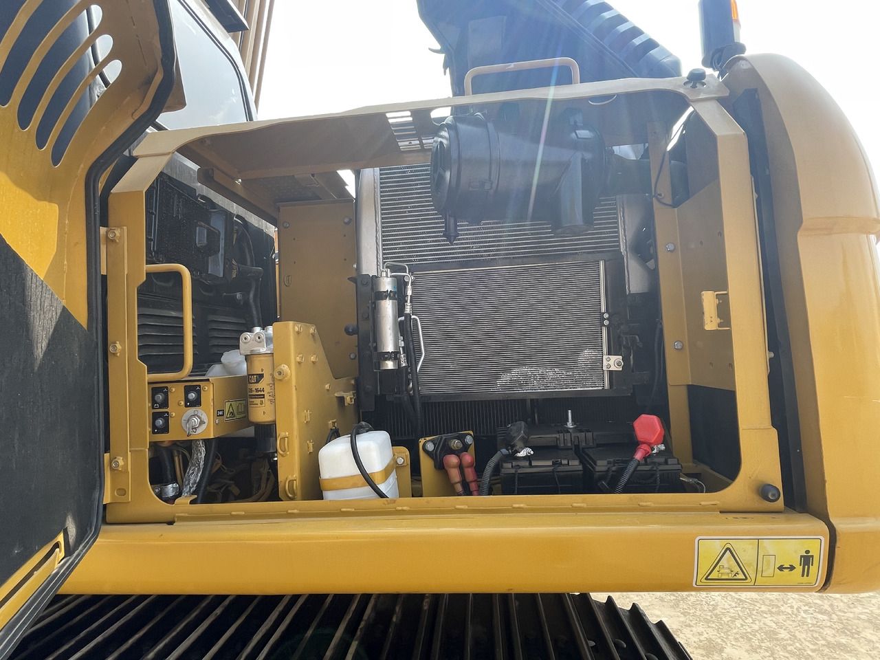 2023 Caterpillar 315D2GC crawler excavator engine compartment view 2023 Caterpillar 315D2GC crawler excavator engine compartment view