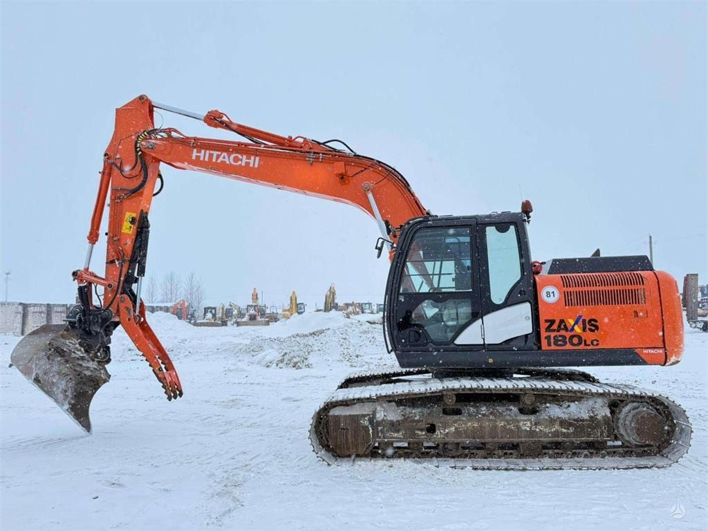 2014 Hitachi Zaxis 180LC crawler excavator, side profile view