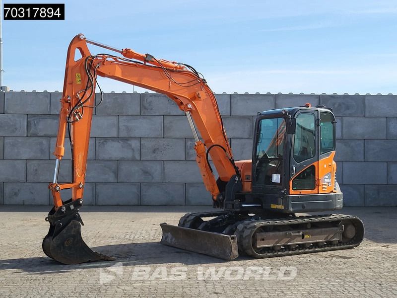 2019 Doosan DX85R-3 mini excavator, side view 2019 Doosan DX85R-3 mini excavator, side view