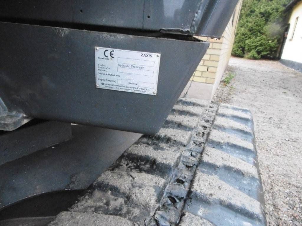 2016 Hitachi 85US Zaxis identification plate detail