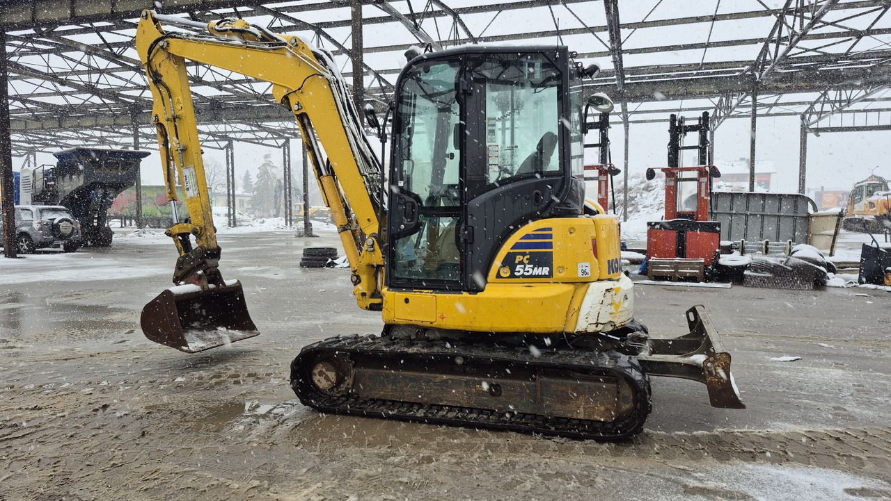 2021 Komatsu PC55MR-5 mini excavator, side view