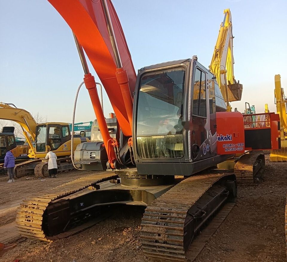 Hitachi ZX240 crawler excavator, side view Hitachi ZX240 crawler excavator, side view
