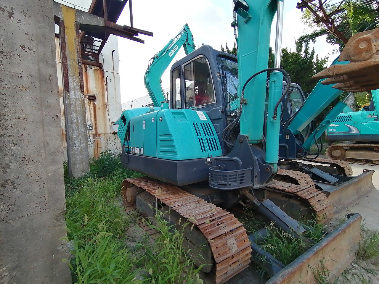 2023 Kobelco SK60-C crawler excavator, side view