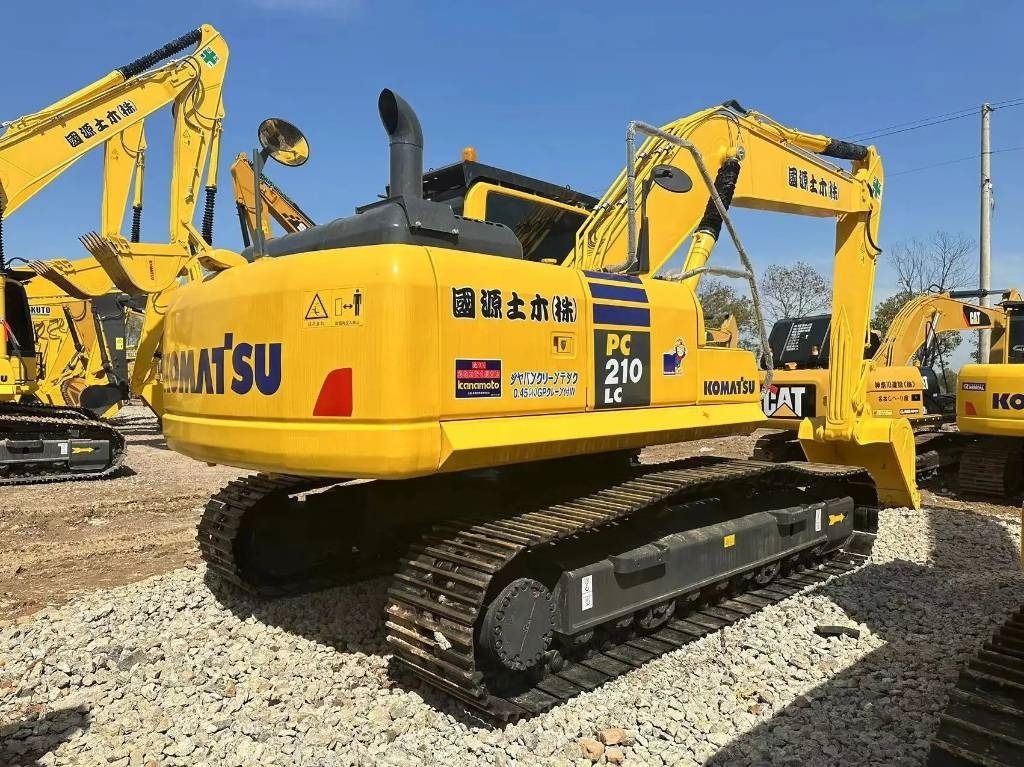 2023 Komatsu PC210LC excavator rear three-quarter view