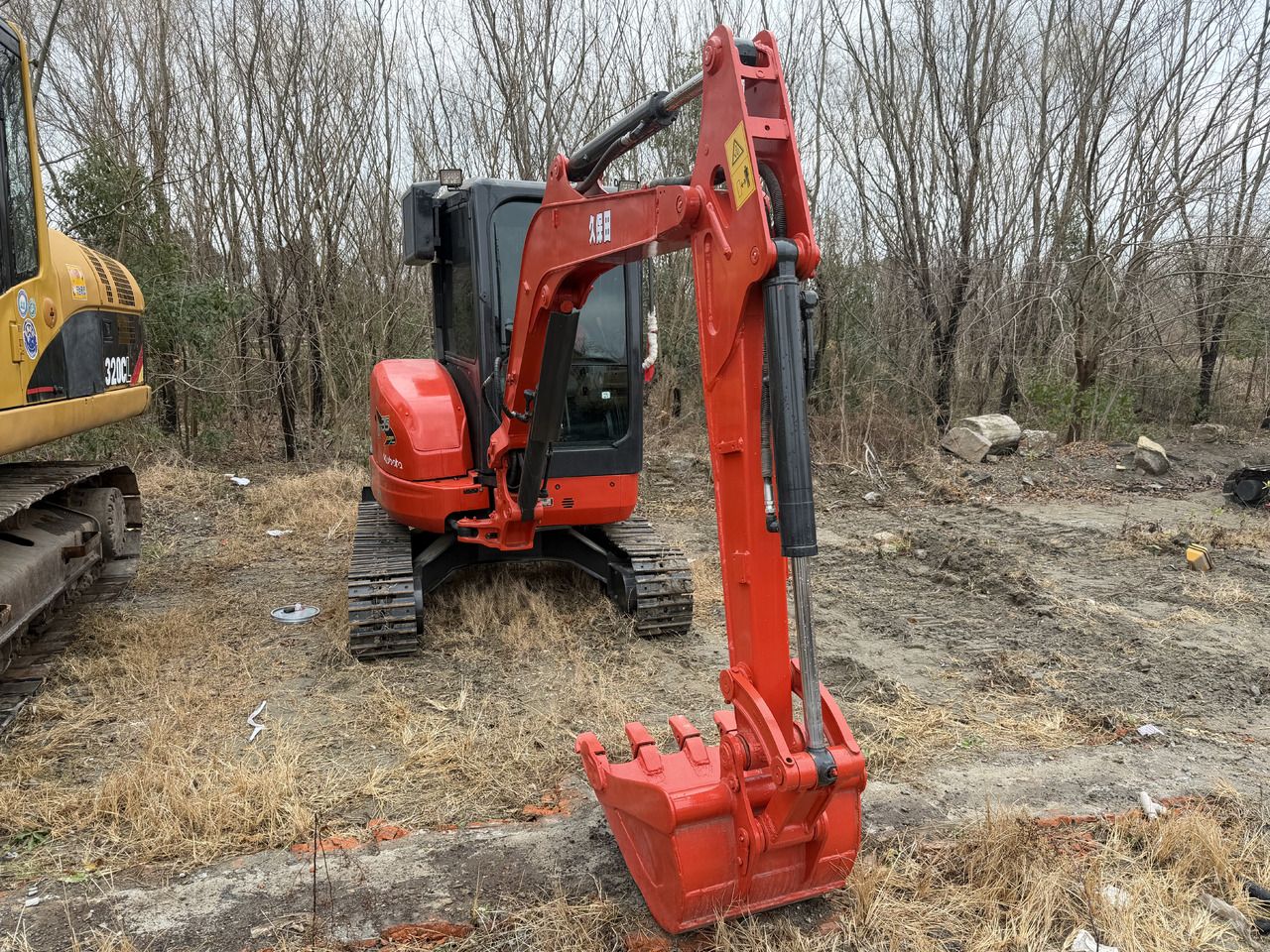 2022 Kubota U35 mini excavator, front view