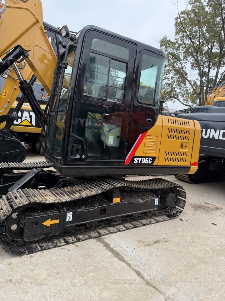2025 Sany SY95C mini excavator, side view of cab