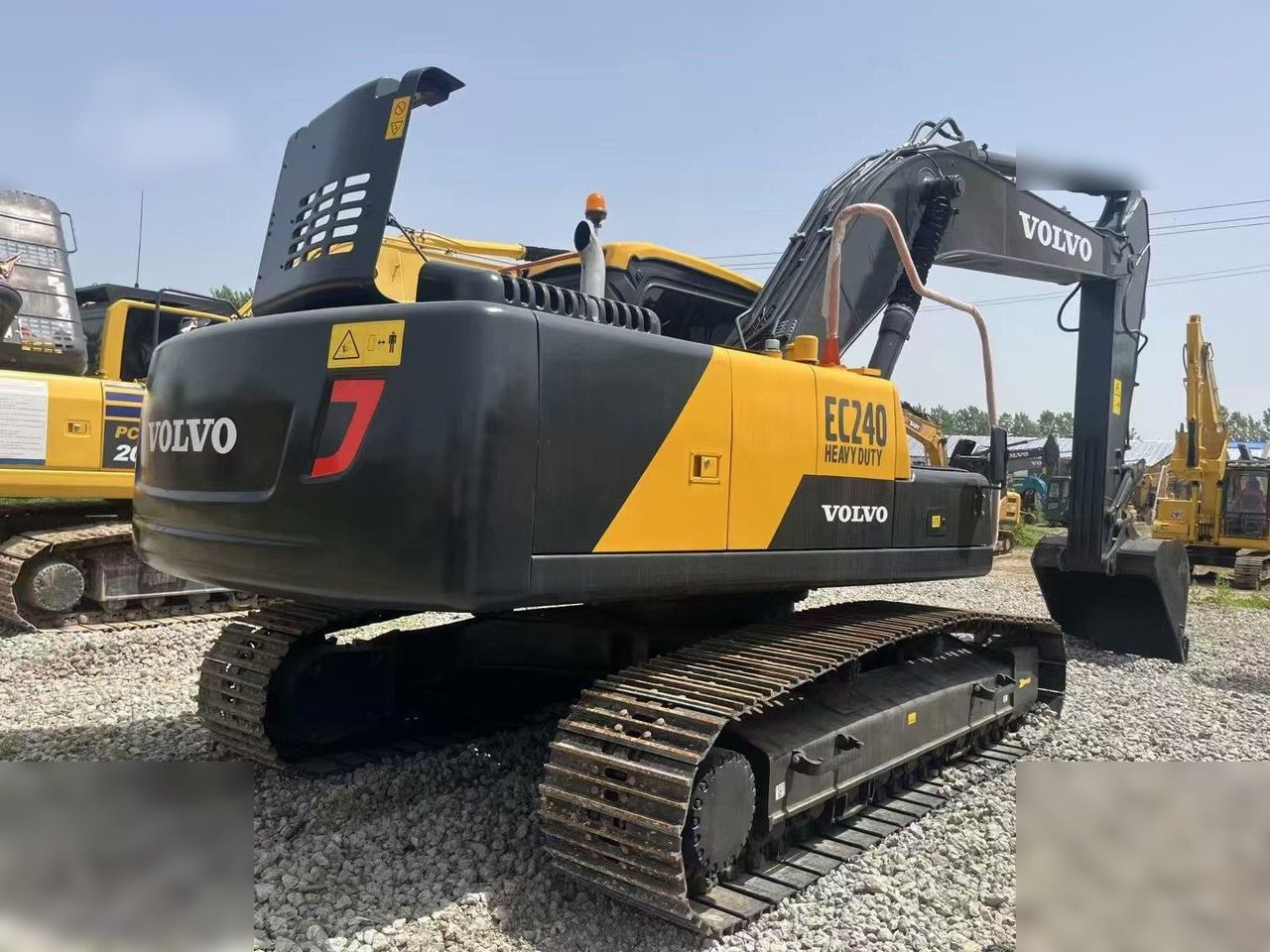 2021 Volvo EC240 crawler excavator, rear three-quarter view 2021 Volvo EC240 crawler excavator, rear three-quarter view