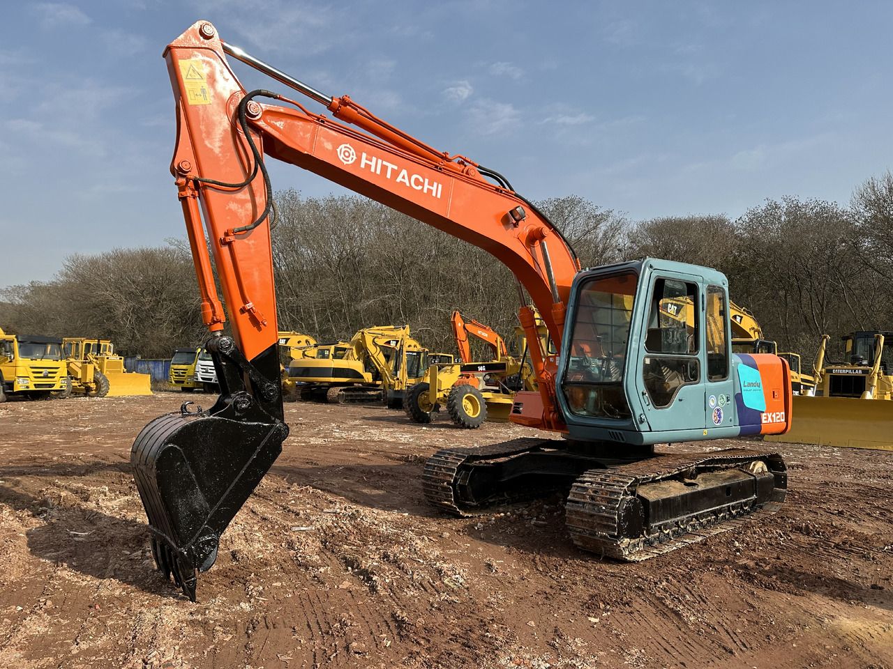 2019 Hitachi EX120 crawler excavator, side view 2019 Hitachi EX120 crawler excavator, side view