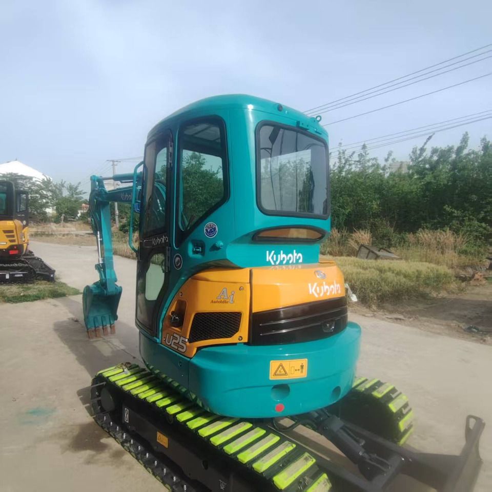 2023 Kubota U25 mini excavator, rear three-quarter view 2023 Kubota U25 mini excavator, rear three-quarter view