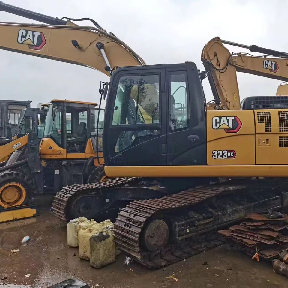 2021 Caterpillar 323GX crawler excavator, side profile view