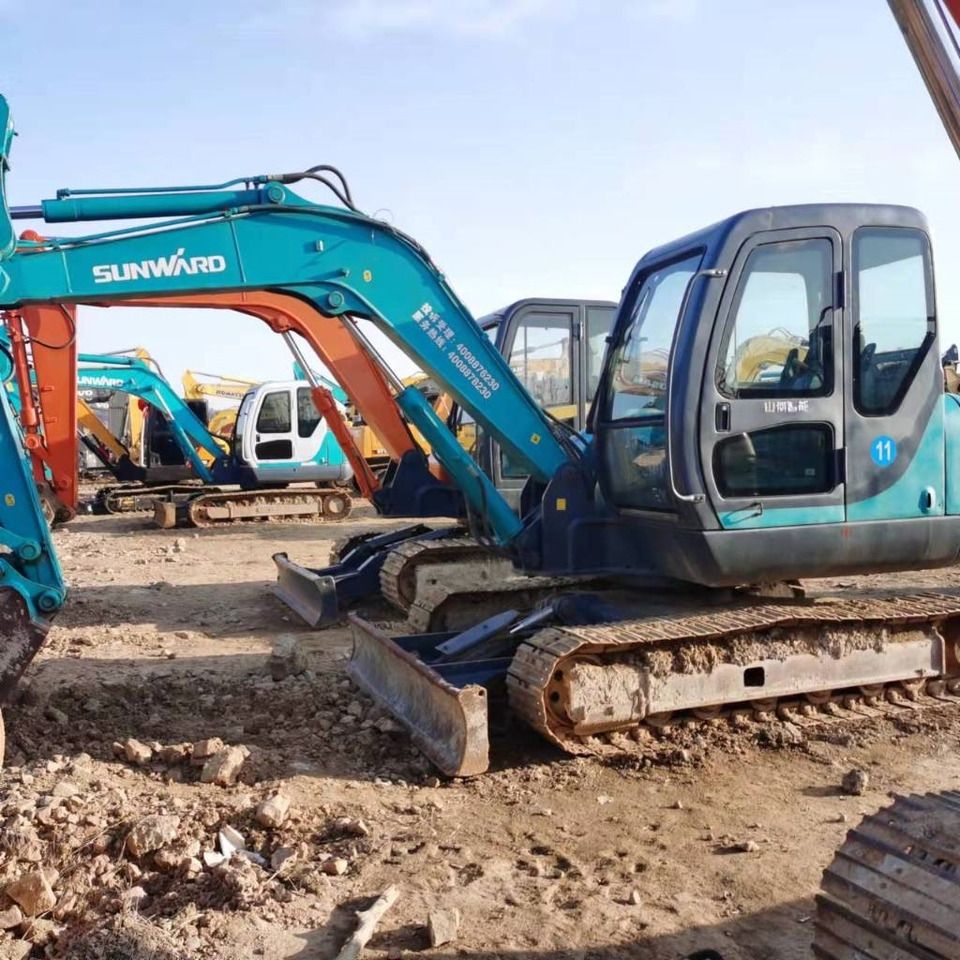 2024 Sunward SWE80E mini excavator, side view