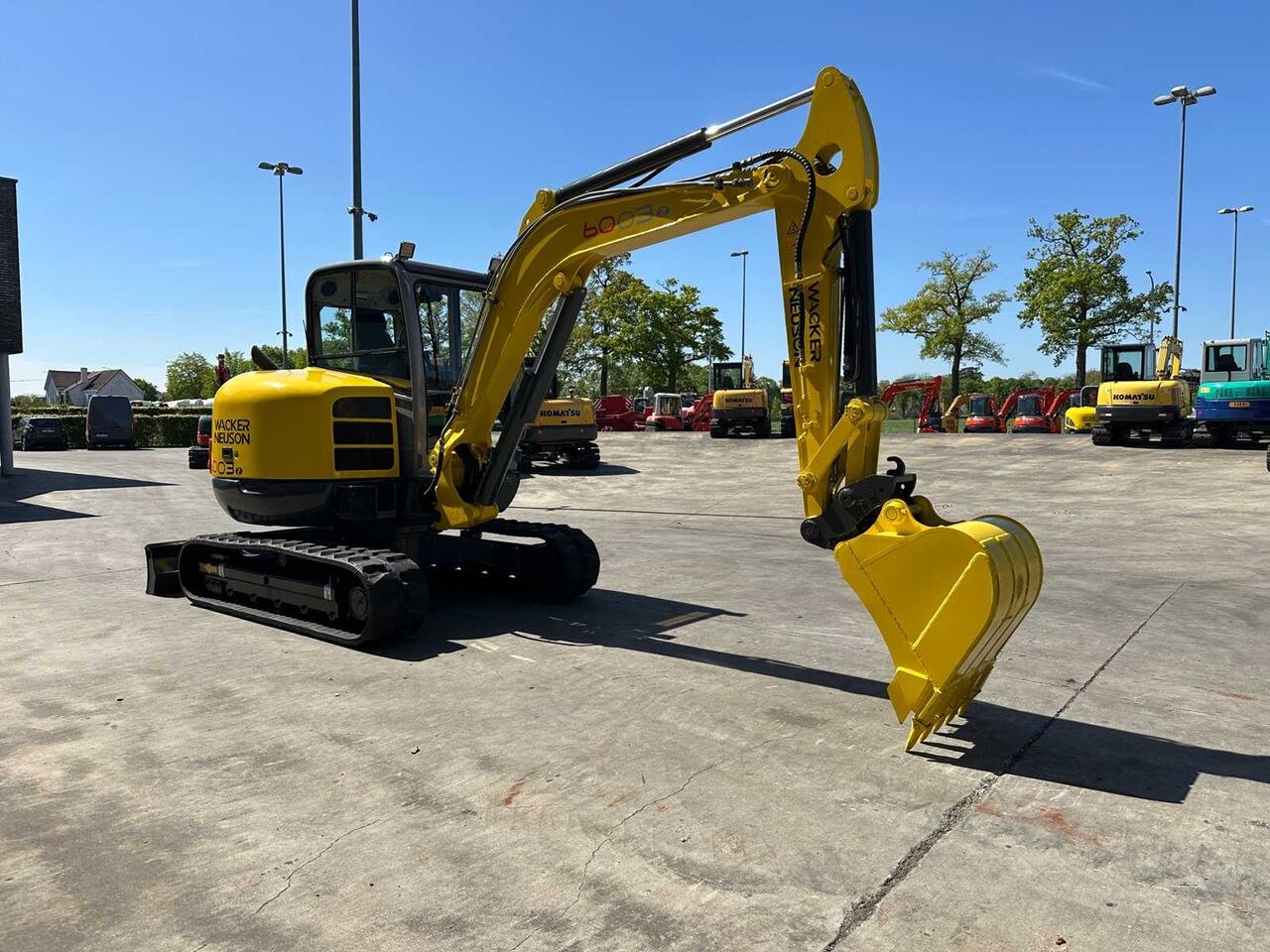 2013 Wacker Neuson 6003 mini excavator, rear three-quarter view 2013 Wacker Neuson 6003 mini excavator, rear three-quarter view