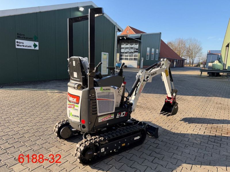 2026 Bobcat E10Z V mini excavator, rear three-quarter view 2026 Bobcat E10Z V mini excavator, rear three-quarter view