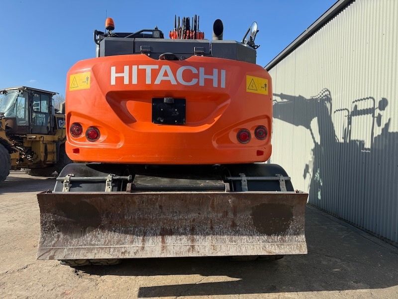 2017 Hitachi ZX145W-6 wheel excavator rear view 2017 Hitachi ZX145W-6 wheel excavator rear view