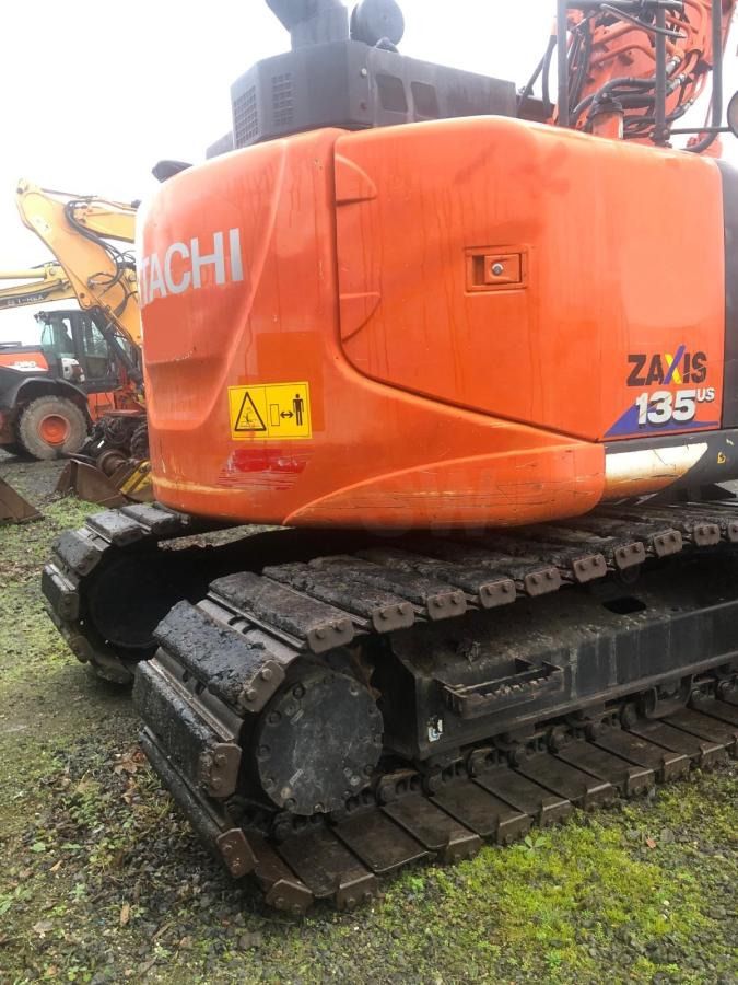 2017 Hitachi Zaxis 135US crawler excavator rear view
