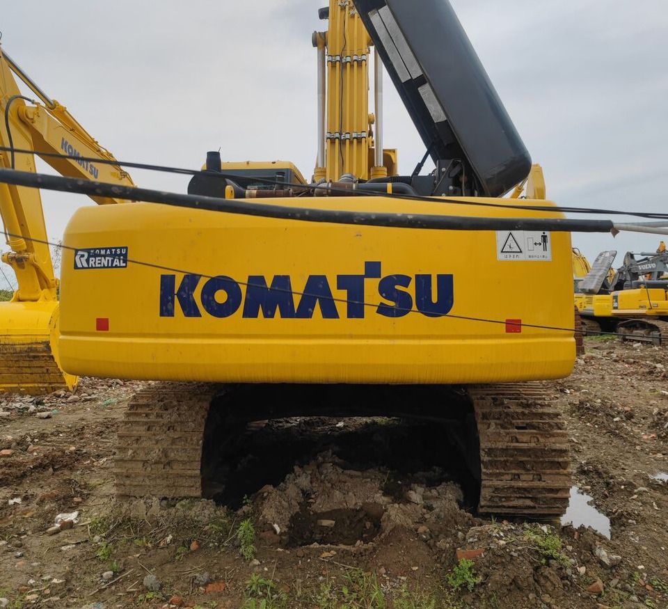Komatsu PC350 crawler excavator, rear view