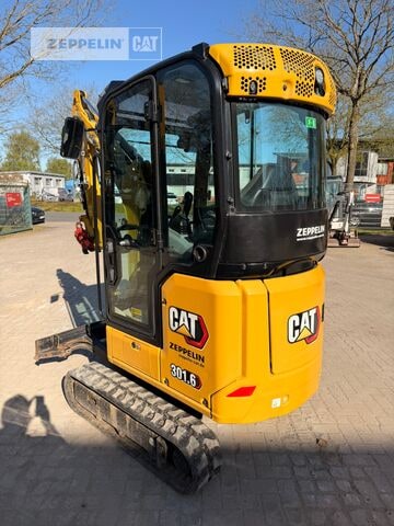 2022 Caterpillar 301.6 mini excavator, rear three-quarter view 2022 Caterpillar 301.6 mini excavator, rear three-quarter view